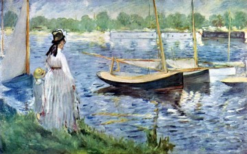 Édouard Manet Painting - Las orillas del Sena en Argenteuil Eduard Manet